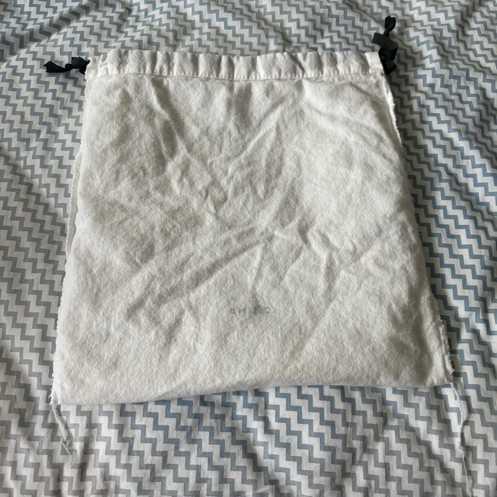 CELINE Small White Dust Bag Drawstring 12 x 13 inches - Picture 6 of 8